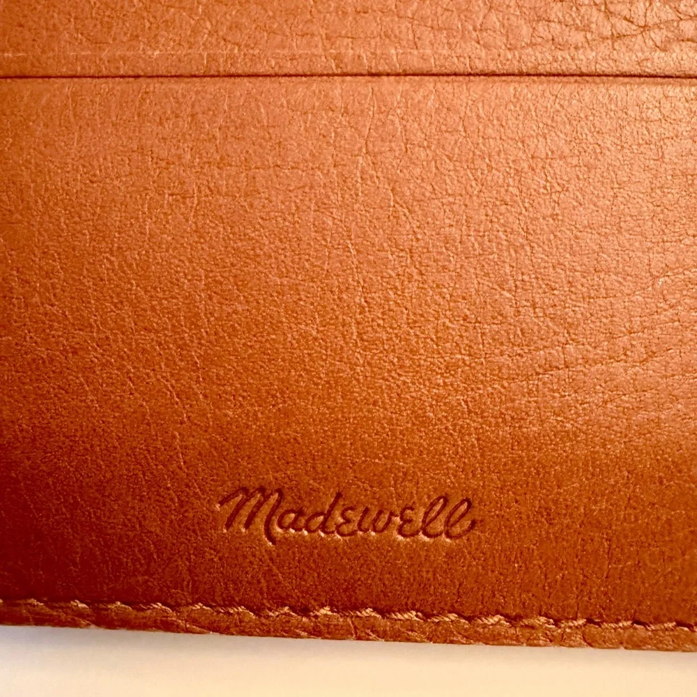 Madewell‎ Brown Leather Card Case Holder NWT